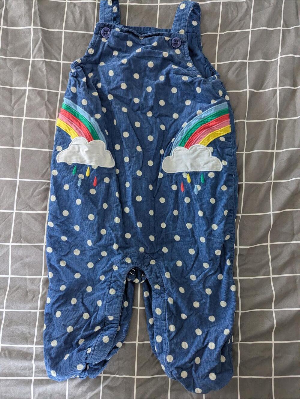 Boden rainbow dungarees overalls